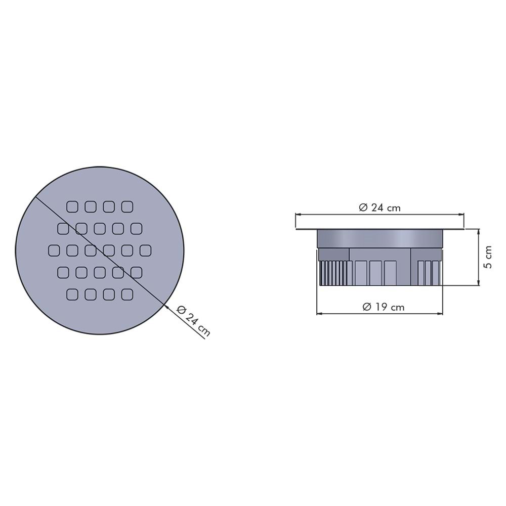 COMPACT 24 Y - 24 LED YUVARLAK Beyaz - Beyaz (6500K) Led Armatür
