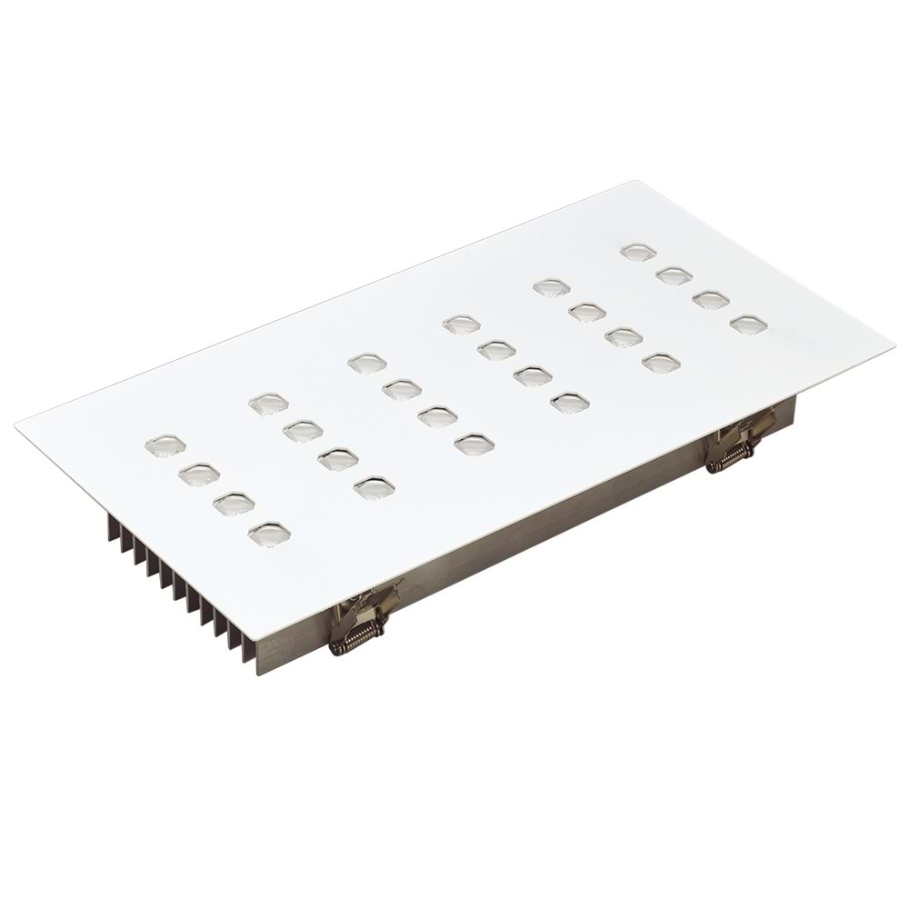 DELUXE 24 D.D - 24 LED DİKDÖRTGEN 4LU SIRA Beyaz - Gün Işığı (3000K) Led Aydınlatma