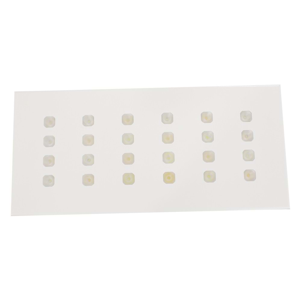 DELUXE 24 D.D - 24 LED DİKDÖRTGEN 4LU SIRA Beyaz - Gün Işığı (3000K) Led Aydınlatma
