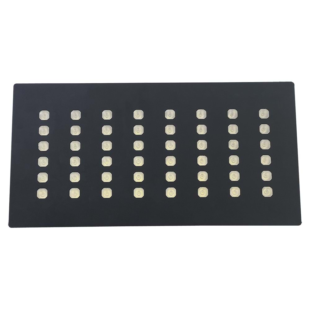 ELECTRA 48 D.D - 48 LED DİKDÖRTGEN Siyah - Gün Işığı (3000K) Led Aydınlatma