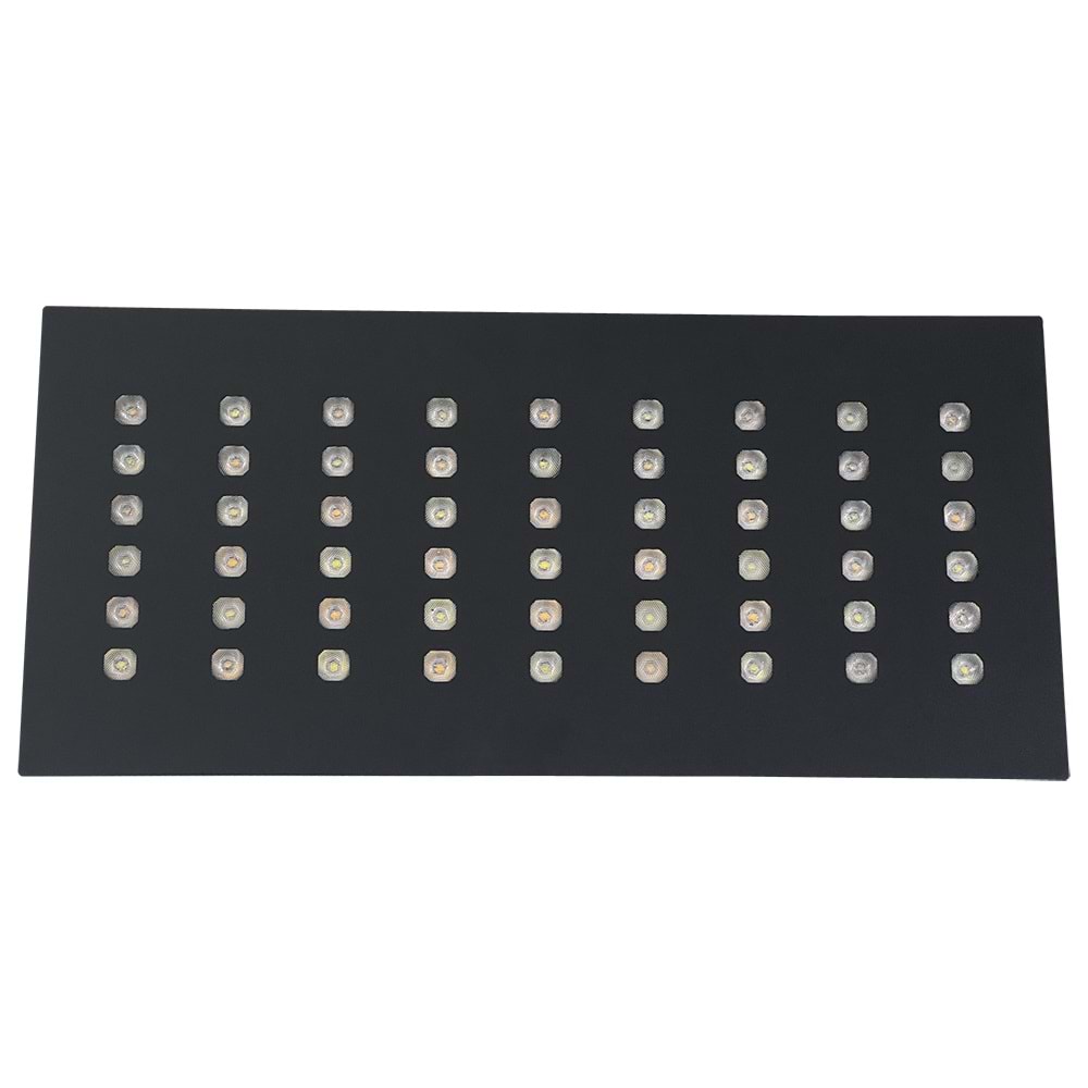 RUBY 54 D.D - 54 LED DİKDÖRTGEN Siyah - Karışık(6500k+3000k) Kuyumcu Aydınlatma