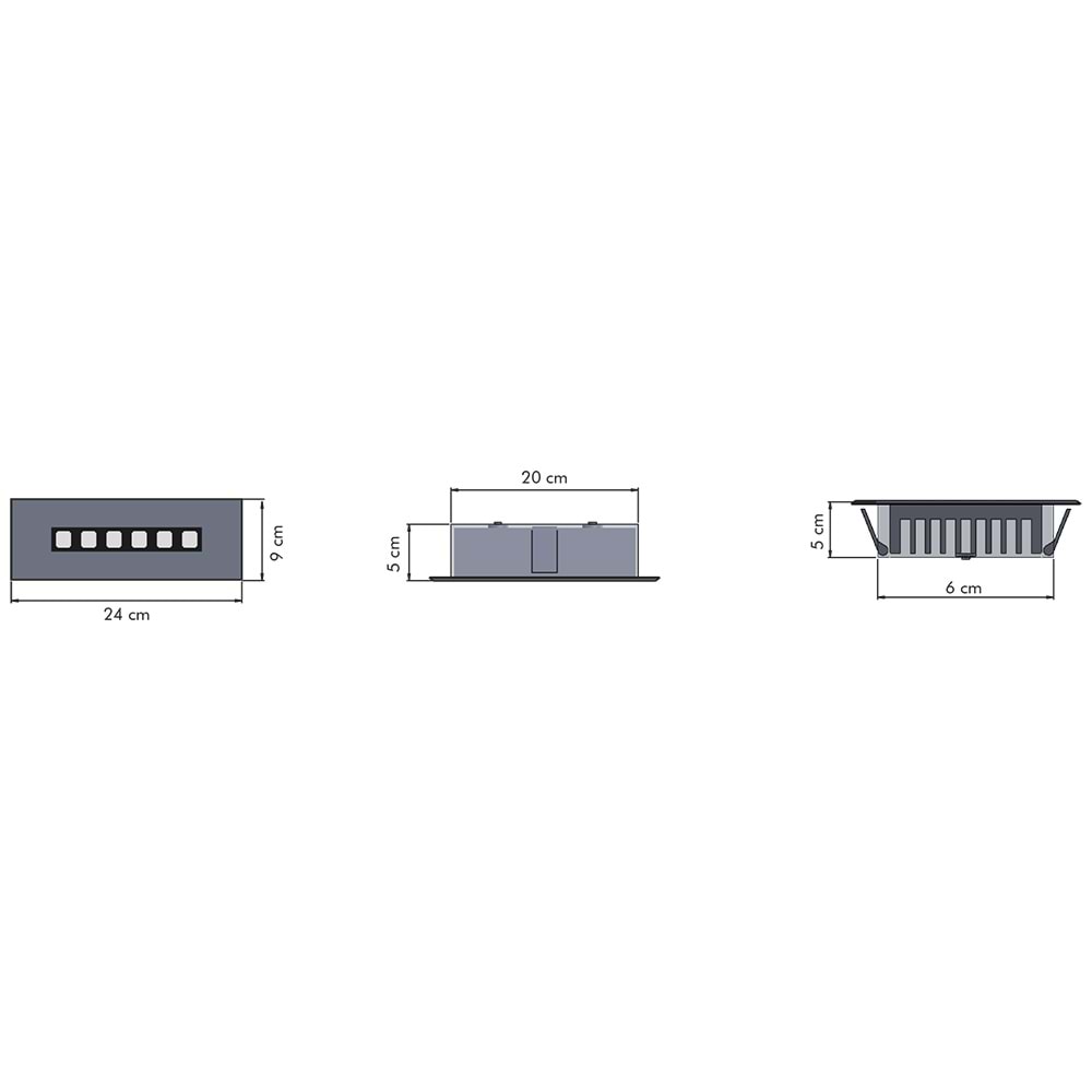 ONLYLIGHT 6 D.D - 6 LI TEKLI SIRA Beyaz - KoyuGünIşığı(2700K) Kuyumcu Aydınlatma