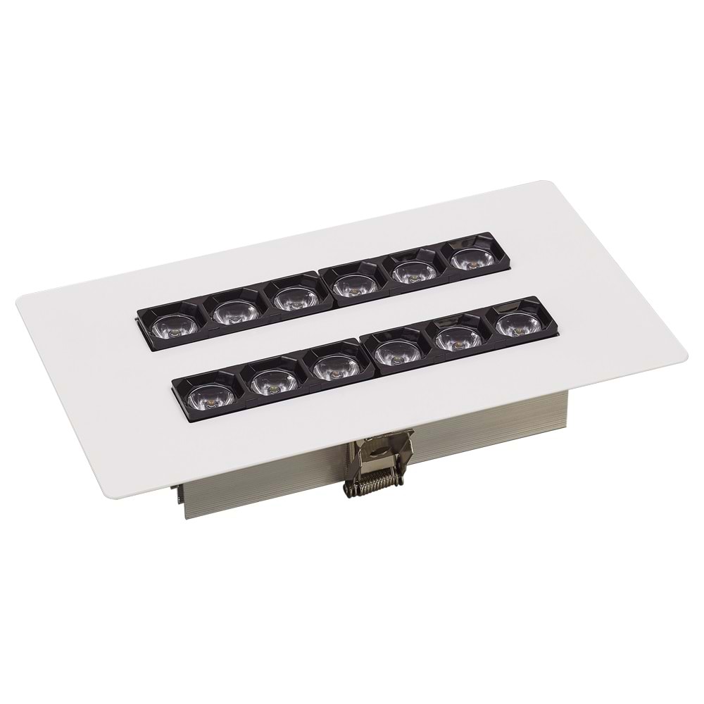 DUALLIGHT 12 D.D - 6 LI IKILI SIRA Beyaz - KoyuGünIşığı(2700K) Kuyumcu Aydınlatma