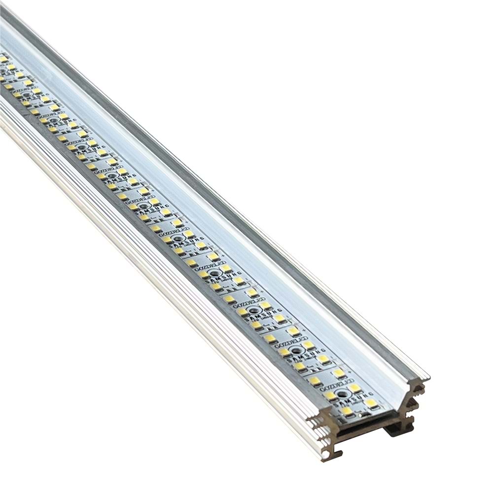 LINEAR 2 - SMD IKILI SIRA LINE Krom - KoyuGünIşığı(2700K) Kuyumcu Aydınlatma