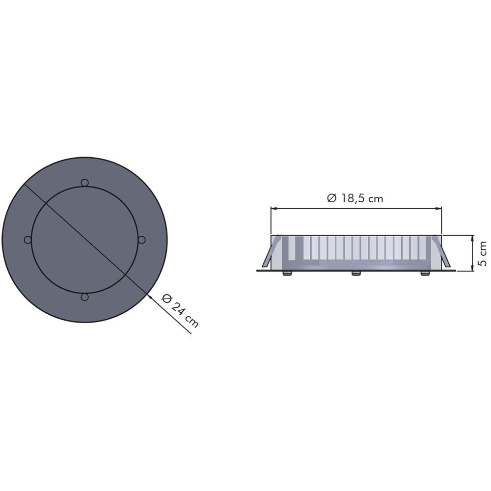 FAVORITE 108 Y - 108 LED Siyah - Karışık(6500k+3000k) Led Aydınlatma