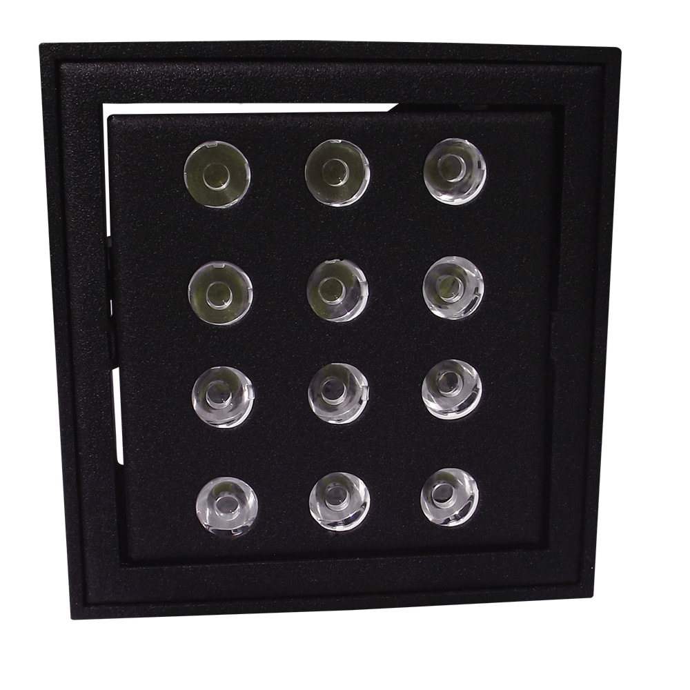 RUBIC 12 KK Siyah - Beyaz (6500K) Led Aydınlatma