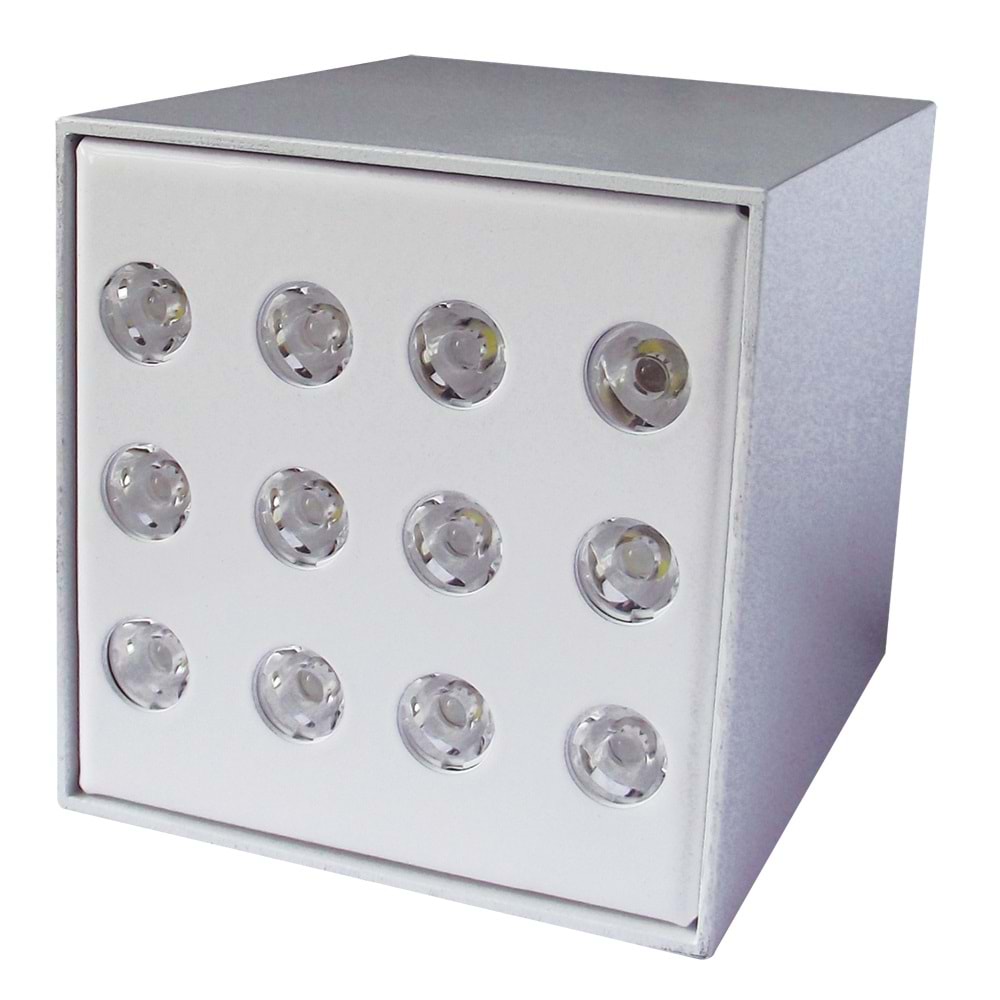 RUBIC-S 12 K Beyaz - Koyu Gün Işığı (2700K) Led Aydınlatma