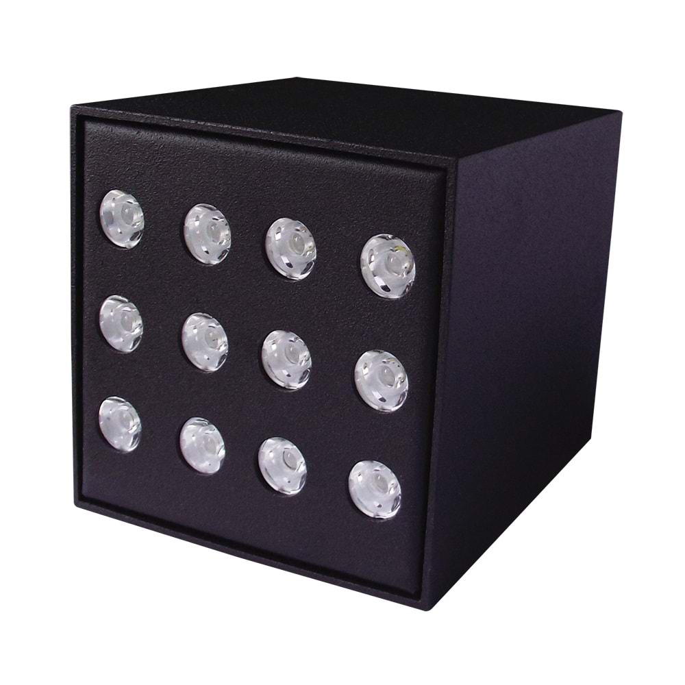 RUBIC-S 12 K Siyah - KoyuGünIşığı(2700K) Led Aydınlatma