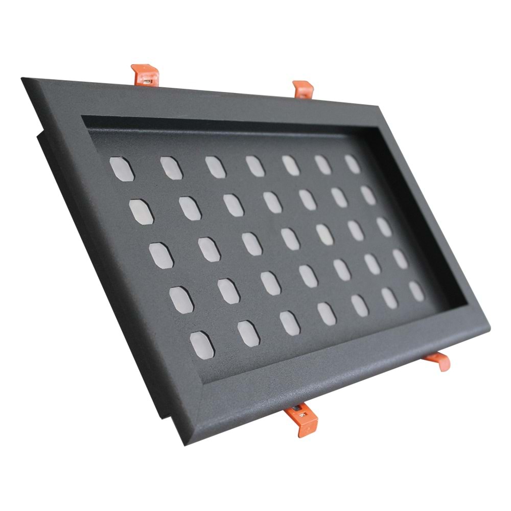 LIGHTBOX 35 D.C - 35 LED DİKDÖRTGEN ÇERÇEVELİ Siyah - KoyuGünIşığı(2700K) Kuyumcu Aydınlatma