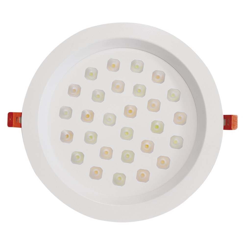 COMPACT 28 Y.C - 28 LED YUVARLAK ÇERÇEVELİ Beyaz - KoyuGünIşığı(2700K) Vitrin Aydınlatma