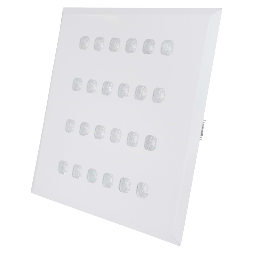 FPS 24 K.K - 24 LED KARE KIVRIMLI Beyaz - KoyuGünIşığı(2700K) Vitrin Aydınlatma