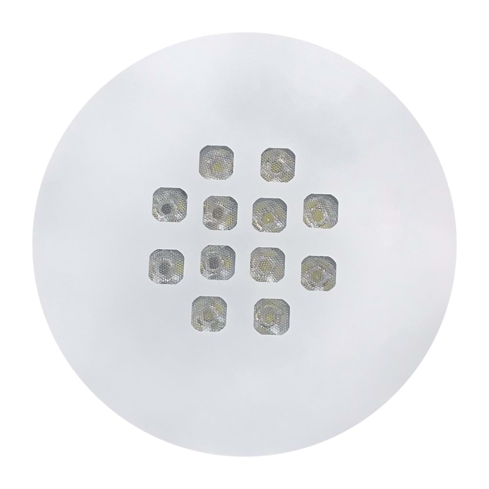 OVALE 12 Y - 12 LED YUVARLAK Beyaz - Beyaz (6500K) Led Aydınlatma