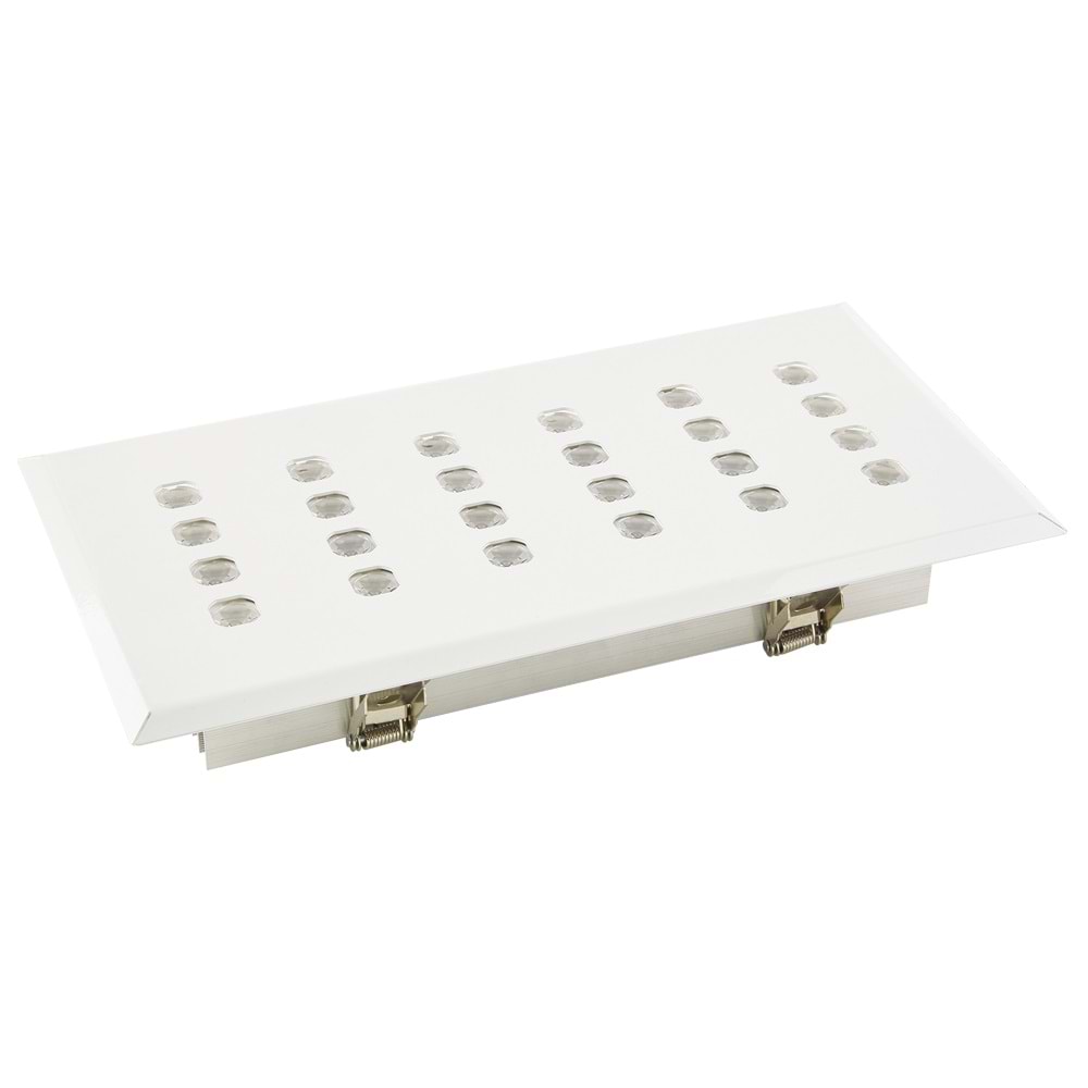 DELUXE 24 D.D.K. - 24 LED DİKDÖRTGEN 4LU SIRA Beyaz - Karışık(6500k+3000k) Kuyumcu Aydınlatma