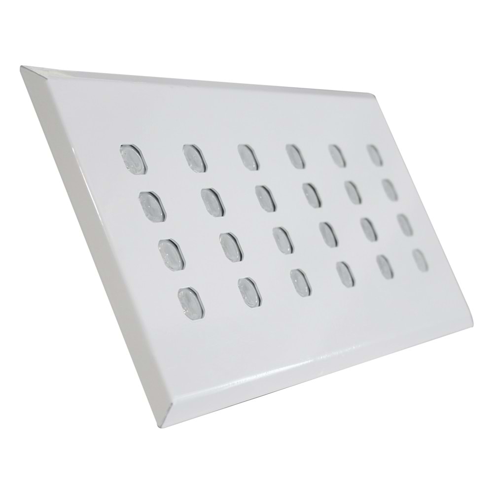 DELUXE 24 D.D.K. - 24 LED DİKDÖRTGEN 4LU SIRA Beyaz - Karışık(6500k+3000k) Kuyumcu Aydınlatma