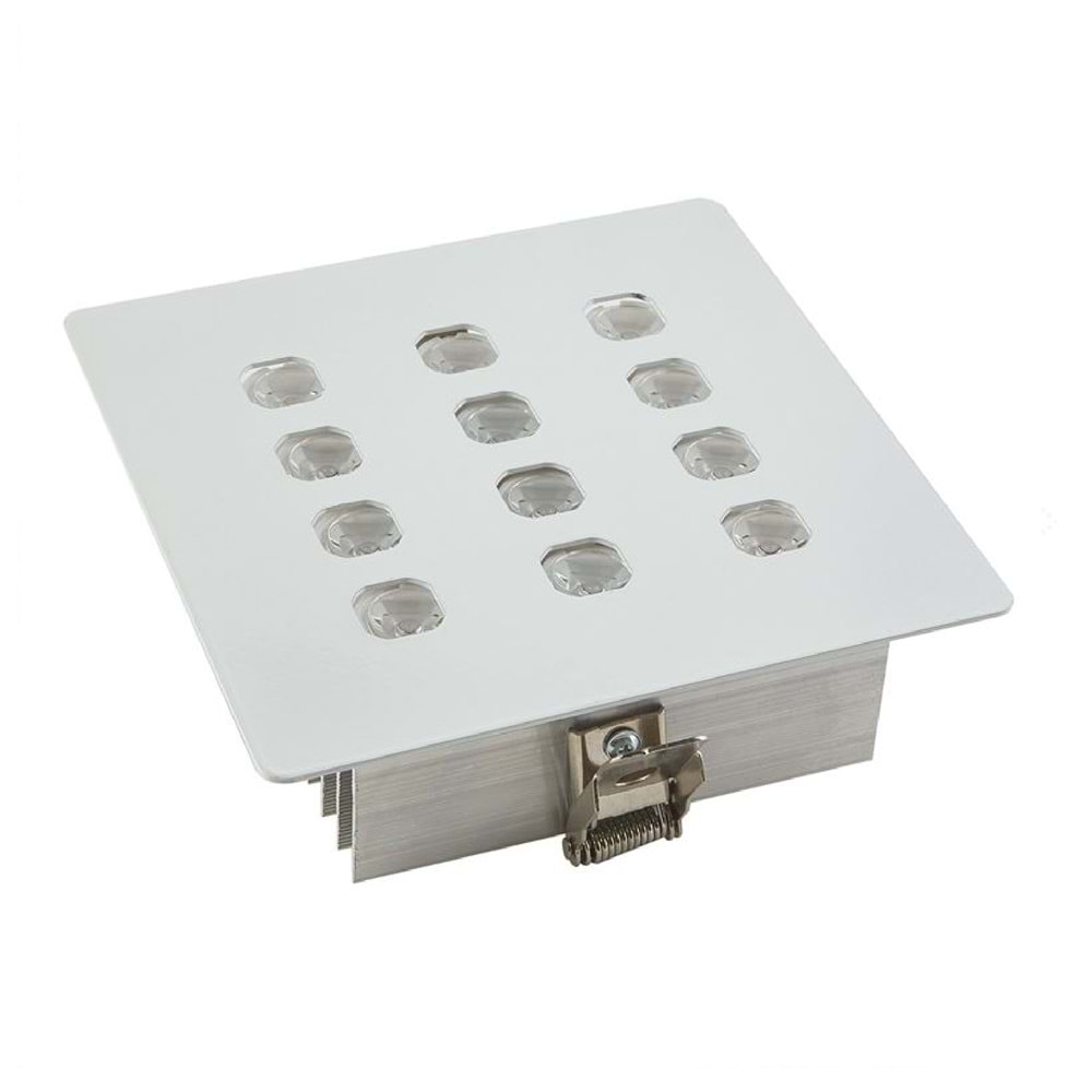 ROCKET 12 K - 12 LED KARE Beyaz - KoyuGünIşığı(2700K) Kuyumcu Aydınlatma