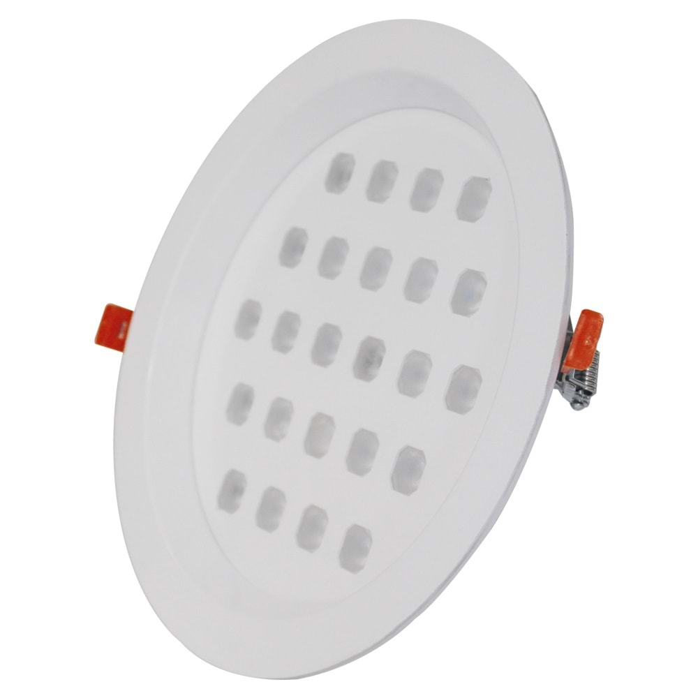 COMPACT 24 Y.C - 24 LED YUVARLAK ÇERÇEVELİ Beyaz - Gün Işığı (3000K) Vitrin Aydınlatma