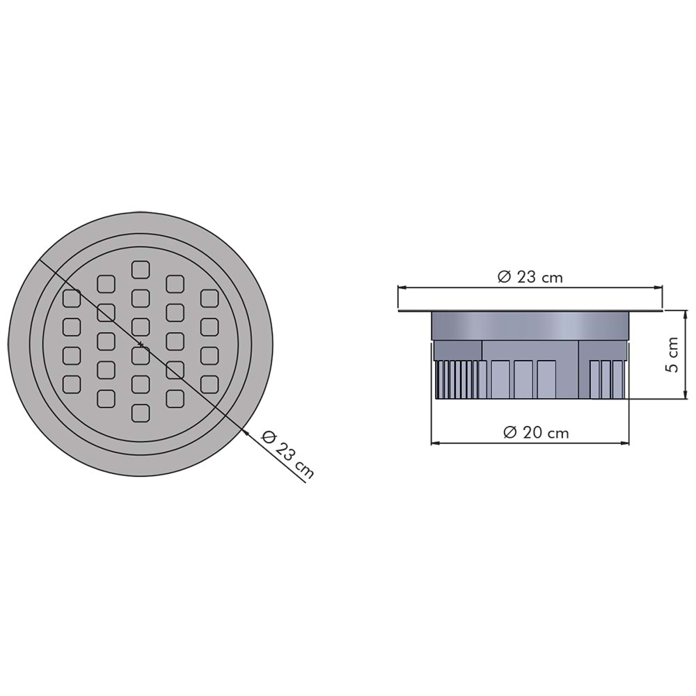 COMPACT 24 Y.C - 24 LED YUVARLAK ÇERÇEVELİ Beyaz - Gün Işığı (3000K) Vitrin Aydınlatma