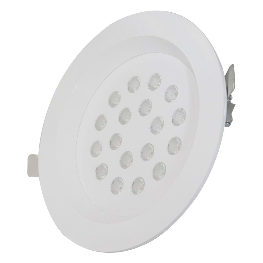 CALIBRE 18 Y.C - 18 LED YUVARLAK Beyaz - Beyaz (6500K) Led Aydınlatma