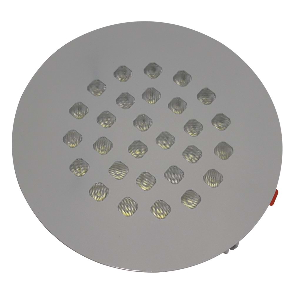 COMPACT 28 Y - 28 LED YUVARLAK Krom - KoyuGünIşığı(2700K) Kuyumcu Aydınlatma