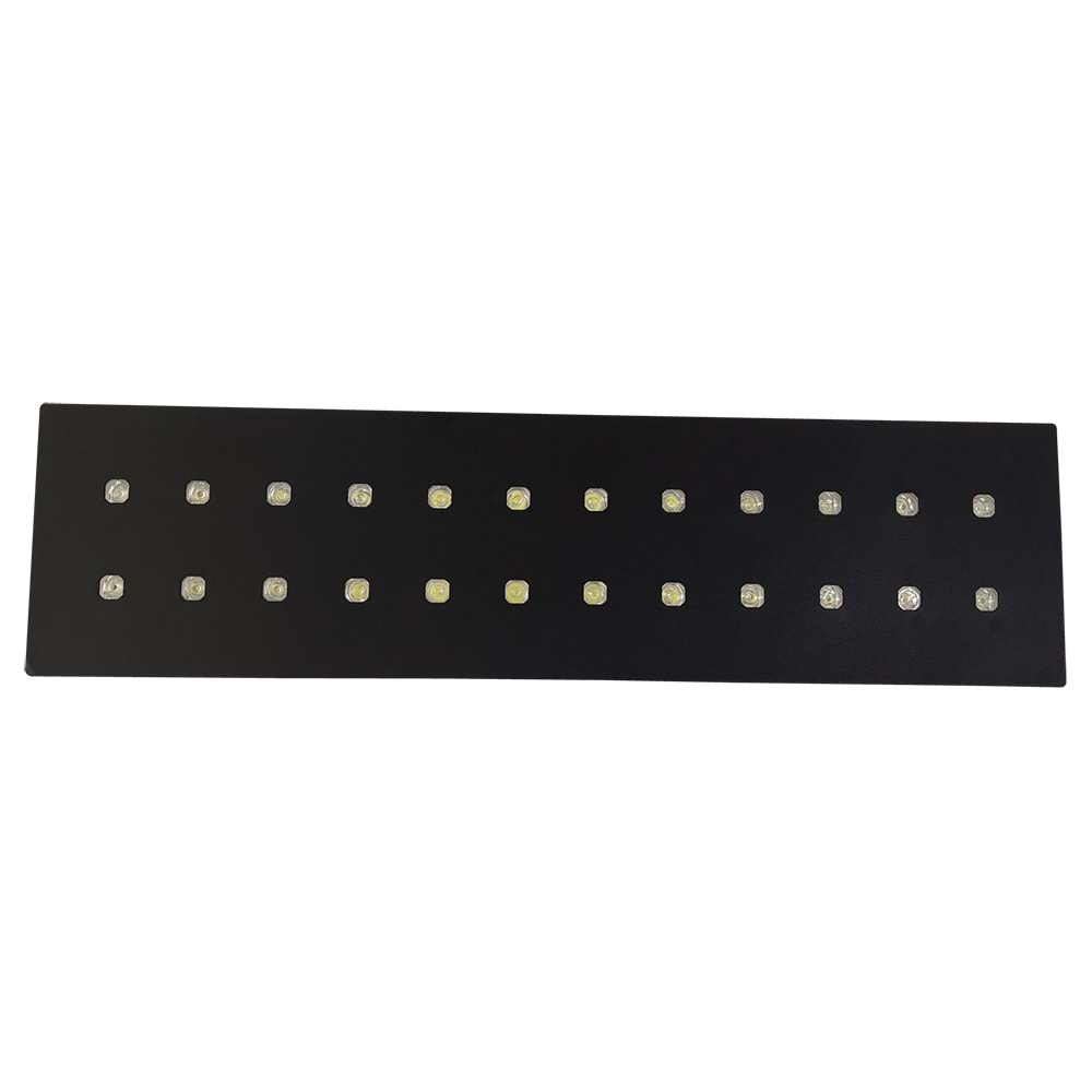 LONG 24 D.D - 24 LED UZUN DİKDÖRTGEN Siyah - Beyaz (6500K) Vitrin Aydınlatma