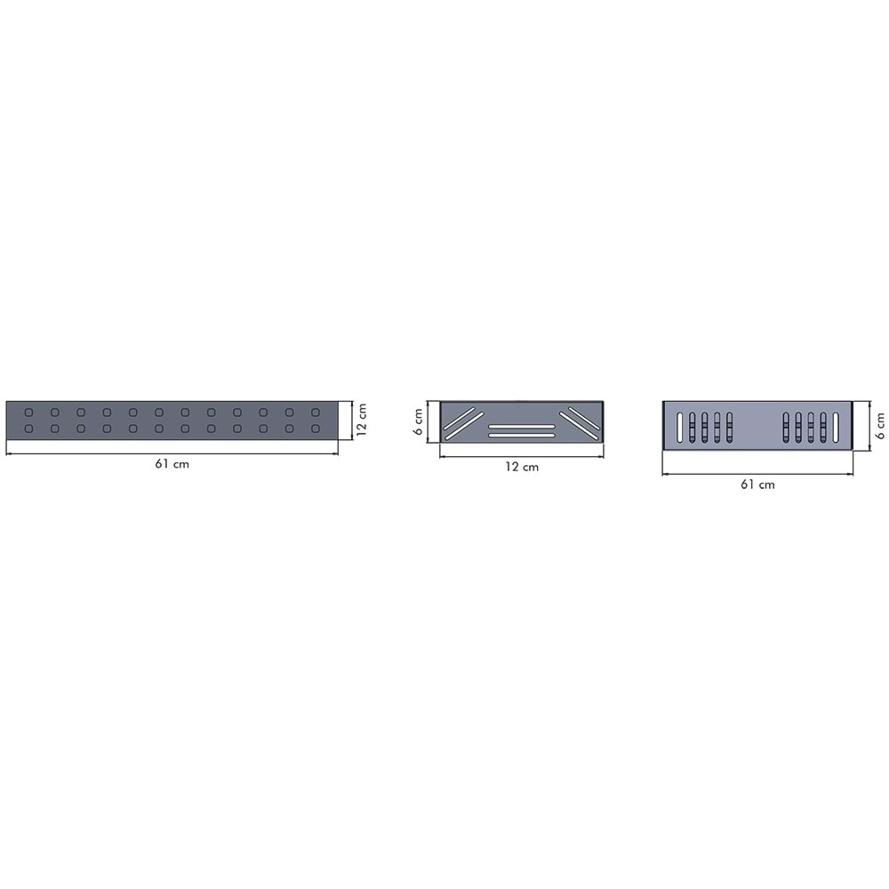 LONG 24 DD.S.U - 24 LED SIVA USTU Krom - KoyuGünIşığı(2700K) Vitrin Aydınlatma