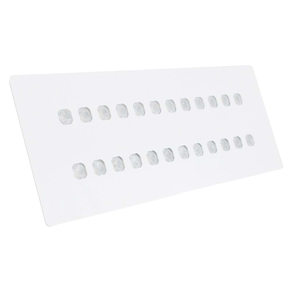 LAMP 24 D.D - 24 LED İKİLİ SIRA DİKDÖRTGEN Beyaz - Karışık(6500k+3000k) Vitrin Aydınlatma