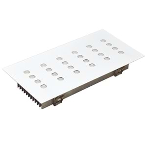 DELUXE 24 D.D - 24 LED DİKDÖRTGEN 4LU SIRA Beyaz - Gün Işığı (3000K) Led Aydınlatma
