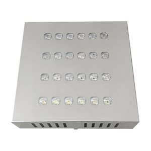 FPS 24 KK.S.U - 24 LED SIVA USTU KARE Krom - Karışık(6500k+3000k) Vitrin Aydınlatma