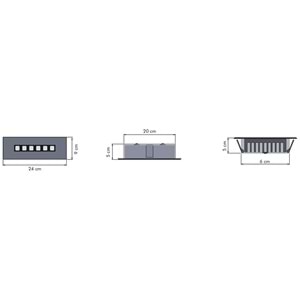 ONLYLIGHT 6 D.D - 6 LI TEKLI SIRA Beyaz - KoyuGünIşığı(2700K) Kuyumcu Aydınlatma