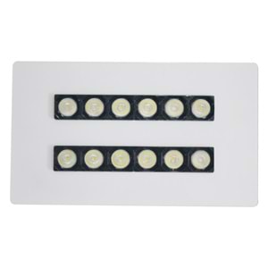 DUALLIGHT 12 D.D - 6 LI IKILI SIRA Beyaz - KoyuGünIşığı(2700K) Kuyumcu Aydınlatma