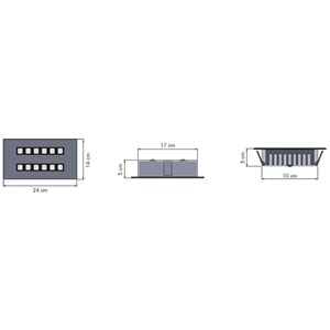 DUALLIGHT 12 D.D - 6 LI IKILI SIRA Beyaz - KoyuGünIşığı(2700K) Kuyumcu Aydınlatma