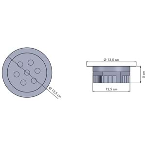 DOWNLIGHT SPOT - ZULTANIT SPOT Beyaz - Beyaz,Mavi,Kırmızı,Yeşilden Oluşan Homojen Renk Led Armatür