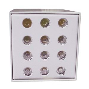 RUBIC-S 12 K Beyaz - Koyu Gün Işığı (2700K) Led Aydınlatma