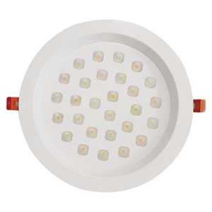 COMPACT 28 Y.C - 28 LED YUVARLAK ÇERÇEVELİ Beyaz - KoyuGünIşığı(2700K) Vitrin Aydınlatma