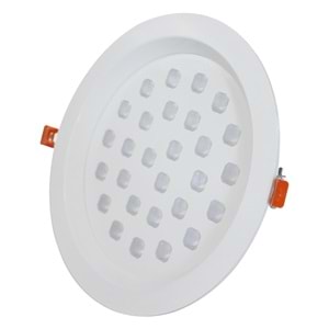 COMPACT 28 Y.C - 28 LED YUVARLAK ÇERÇEVELİ Beyaz - KoyuGünIşığı(2700K) Vitrin Aydınlatma