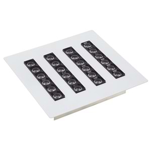 TITANIUM 24 K - BLOK LENSLI 24 KARE Beyaz - Karışık(6500k+3000k) Led Aydınlatma