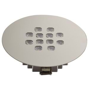 OVALE 12 Y - 12 LED YUVARLAK Krom - Gün Işığı (3000K) Kuyumcu Aydınlatma