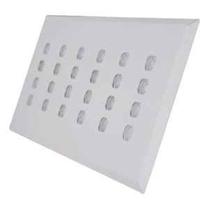 DELUXE 24 D.D.K. - 24 LED DİKDÖRTGEN 4LU SIRA Beyaz - Karışık(6500k+3000k) Kuyumcu Aydınlatma