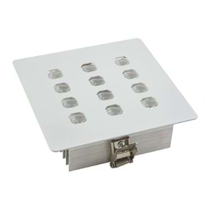 ROCKET 12 K - 12 LED KARE Beyaz - KoyuGünIşığı(2700K) Kuyumcu Aydınlatma