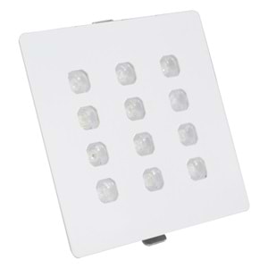 ROCKET 12 K - 12 LED KARE Beyaz - KoyuGünIşığı(2700K) Kuyumcu Aydınlatma