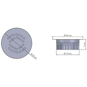 ELIPTIC 28 Y - 28 LED YUVARLAK Krom - Karışık(6500k+3000k) Kuyumcu Aydınlatma