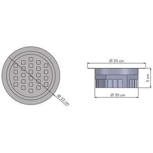 COMPACT 24 Y.C - 24 LED YUVARLAK ÇERÇEVELİ Beyaz - Gün Işığı (3000K) Vitrin Aydınlatma
