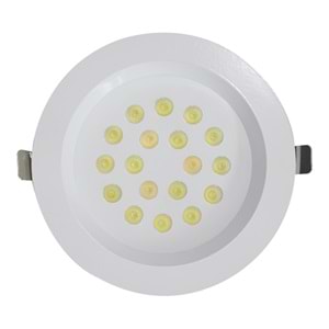 CALIBRE 18 Y.C - 18 LED YUVARLAK Beyaz - Beyaz (6500K) Led Aydınlatma
