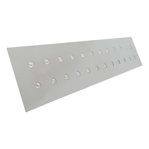 LONG 24 D.D - 24 LED UZUN DİKDÖRTGEN Krom - Beyaz (6500K) Vitrin Aydınlatma
