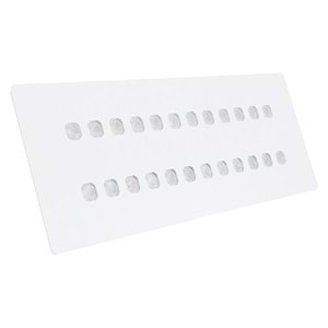 LAMP 24 D.D - 24 LED İKİLİ SIRA DİKDÖRTGEN Beyaz - Karışık(6500k+3000k) Vitrin Aydınlatma