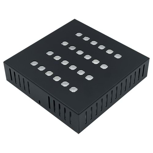 FPS 24 KK.S.U - 24 LED SIVA USTU KARE Siyah - Beyaz (6500K) Led Armatür