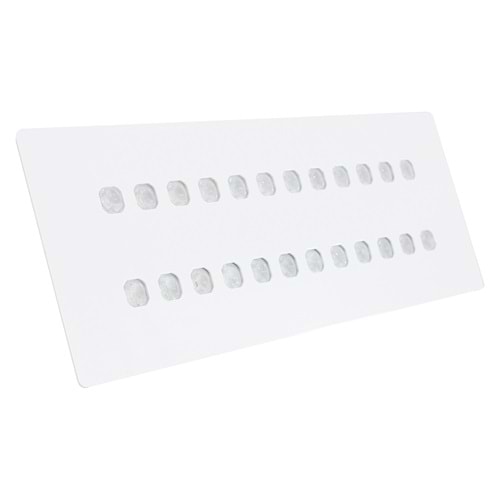 LAMP 24 D.D - 24 LED İKİLİ SIRA DİKDÖRTGEN Beyaz - Karışık(6500k+3000k) Vitrin Aydınlatma