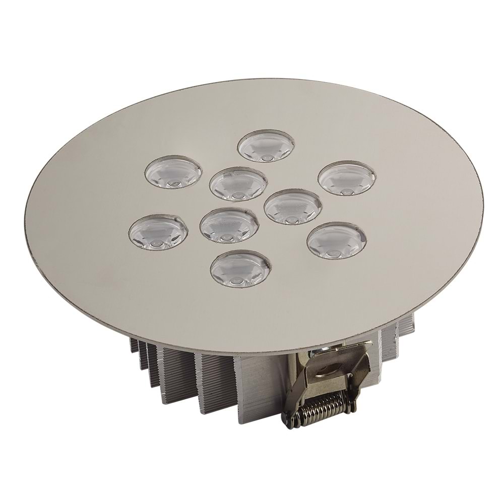 OVALE 9 Y - 9 LED YUVARLAK Krom - KoyuGünIşığı(2700K) Led Aydınlatma