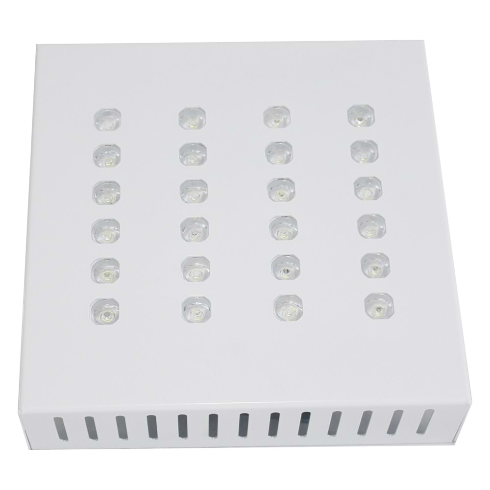 FPS 24 KK.S.U - 24 LED SIVA USTU KARE Beyaz - Beyaz (6500K) Led Armatür