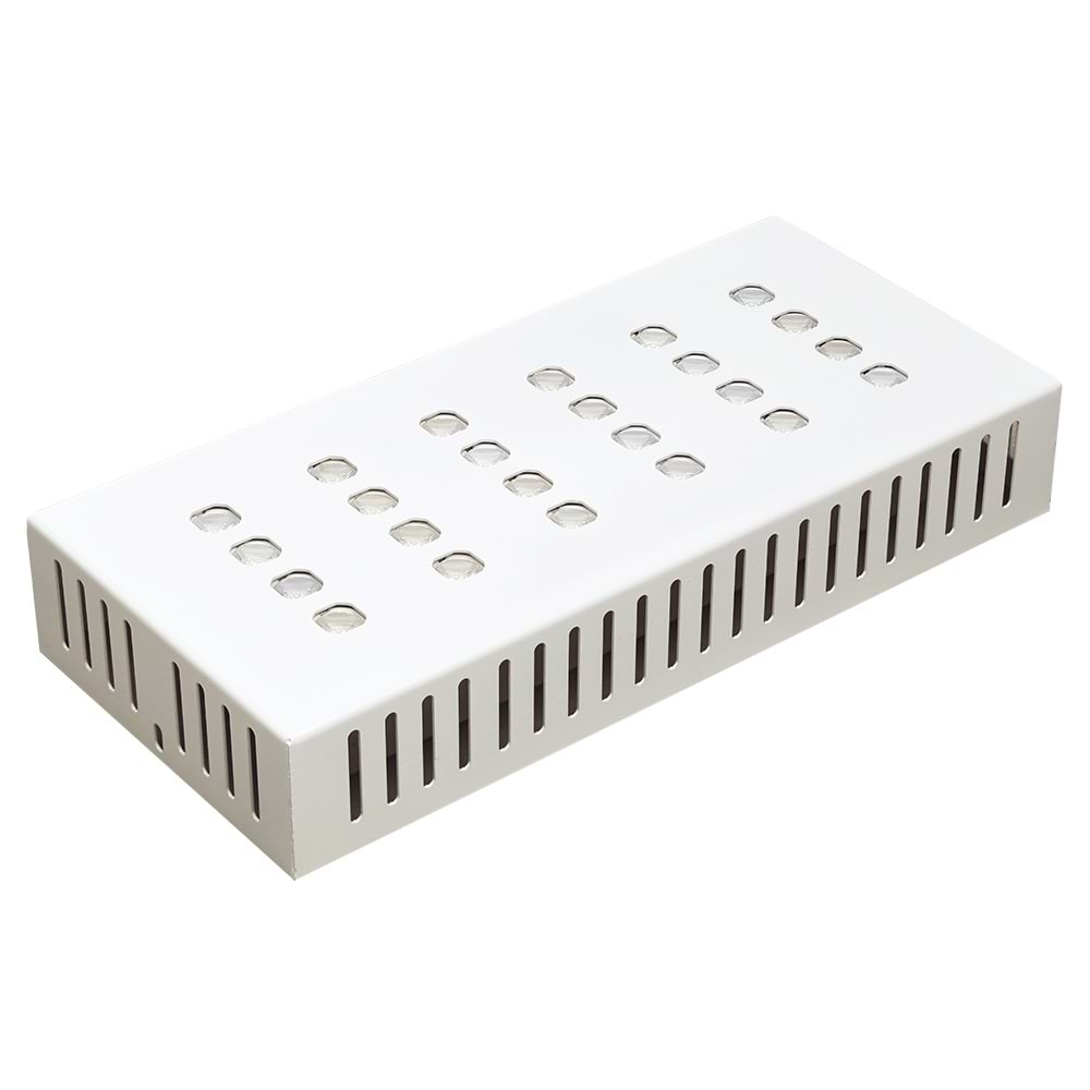 DELUXE 24 D.D.S.U - 24 LED SIVA USTU 4LU SIRA DİKDÖRTGEN Beyaz - KoyuGünIşığı(2700K) Led Aydınlatma